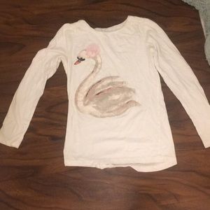 Swan long sleeve shirt.